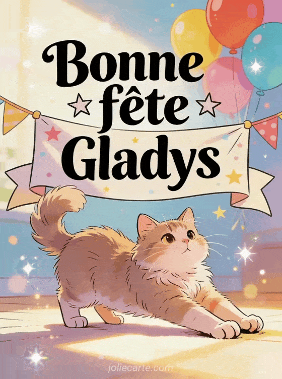 Bonne fête Gladys - Gladys gif bonne fete