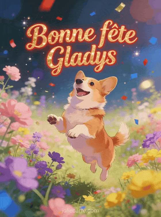 Bonne fête Gladys - Gladys gif bonne fete gratuit