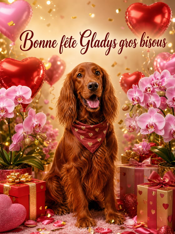 Carte bonne fĂȘte Gladys
