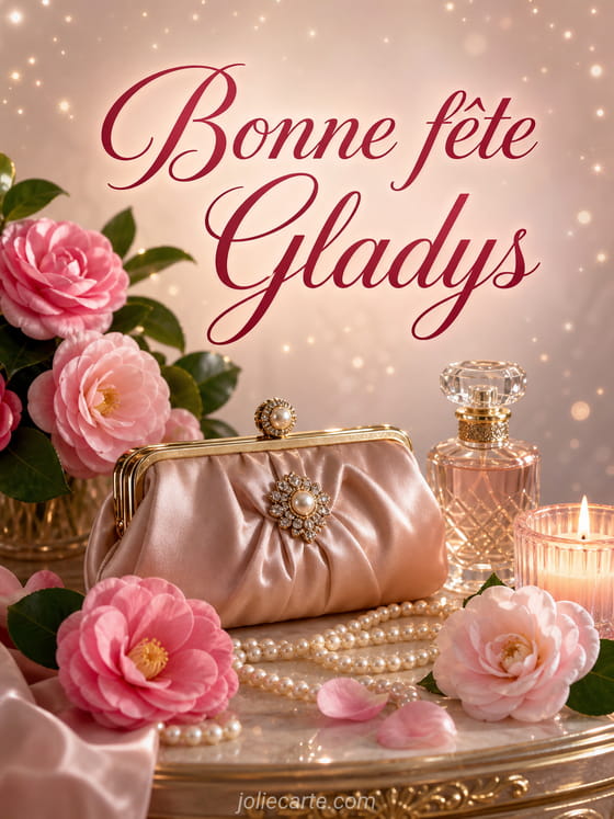 Carte bonne fĂȘte Gladys