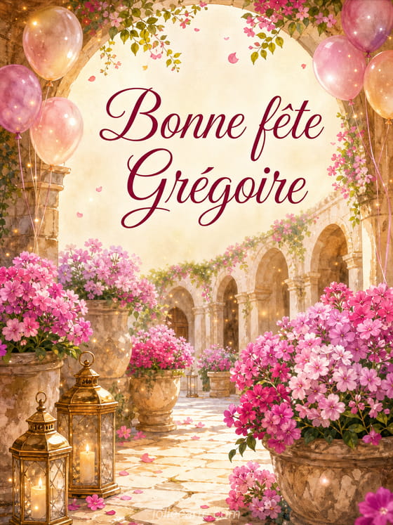 Carte bonne fĂȘte GrĂ©goire