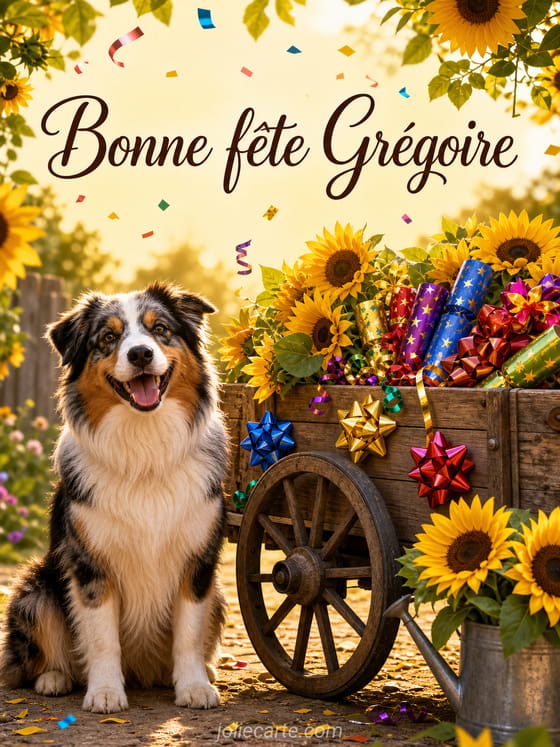Carte bonne fĂȘte GrĂ©goire