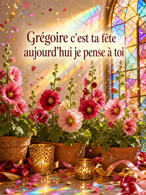 Carte bonne fĂȘte GrĂ©goire