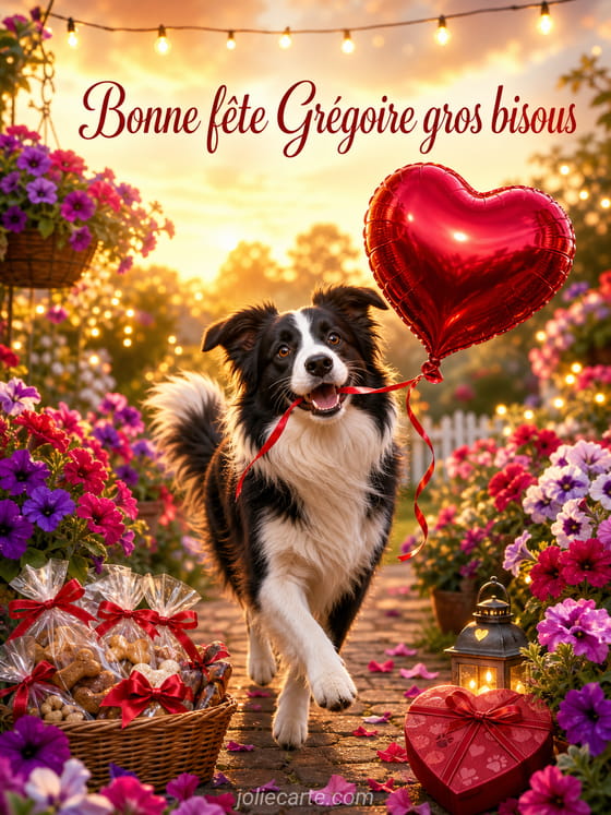 Carte bonne fĂȘte GrĂ©goire