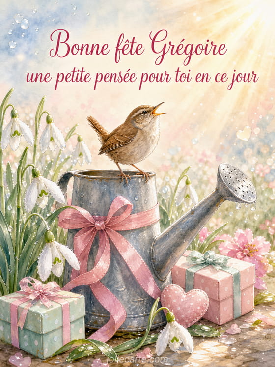 Carte bonne fĂȘte GrĂ©goire