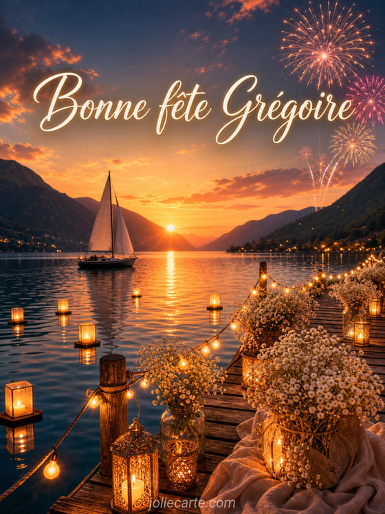 Carte bonne fĂȘte GrĂ©goire
