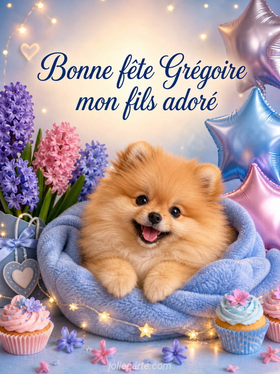 Carte bonne fĂȘte GrĂ©goire