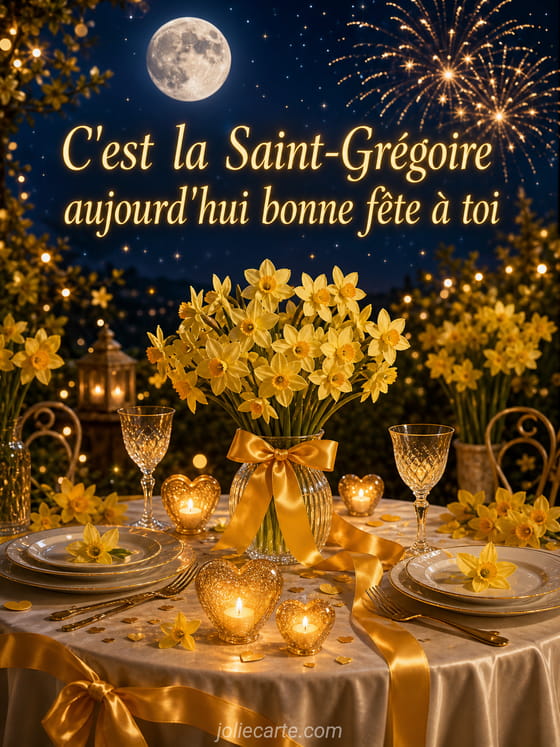 Carte bonne fĂȘte GrĂ©goire