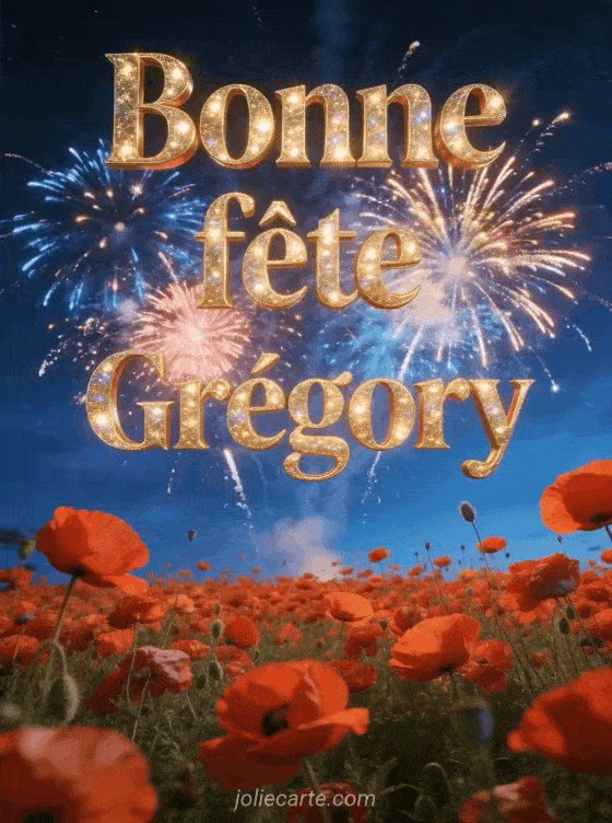 Bonne fête Gregory - Gregory bonne fete image