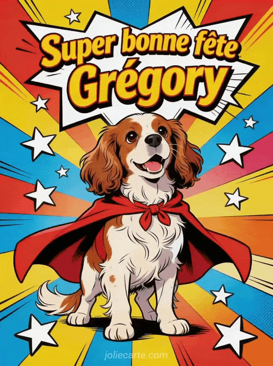 Bonne fête Gregory - Gregory gif bonne fete gratuit