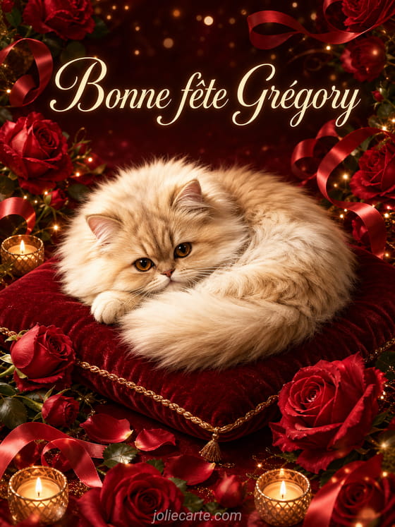 Carte bonne fĂȘte GrĂ©gory