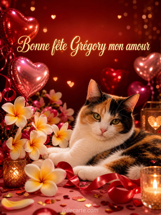 Carte bonne fĂȘte GrĂ©gory