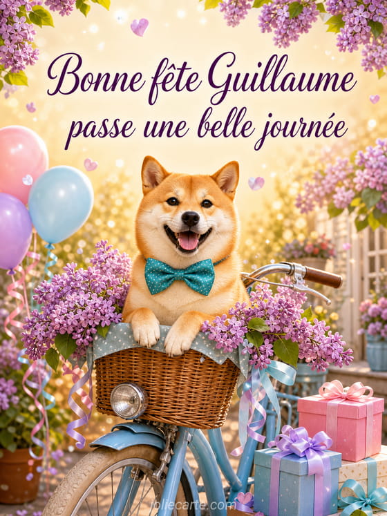 Carte bonne fĂȘte Guillaume