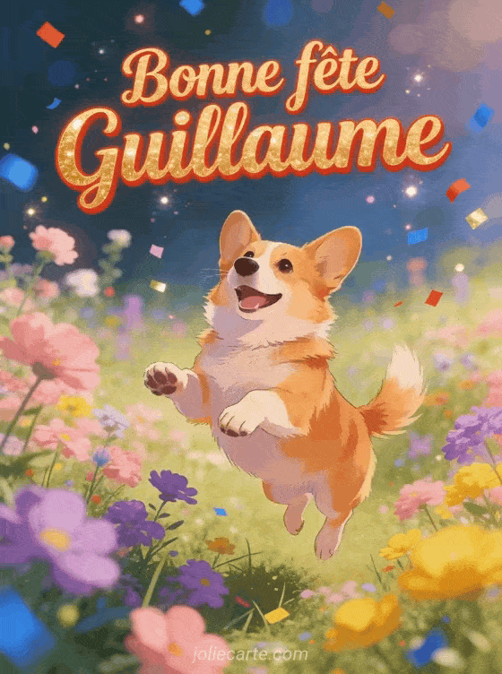 Bonne fête Guillaume - Guillaume gif bonne fete gratuit