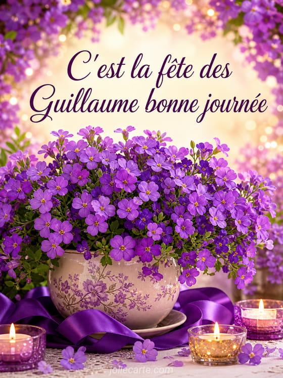 Carte bonne fête Guillaume