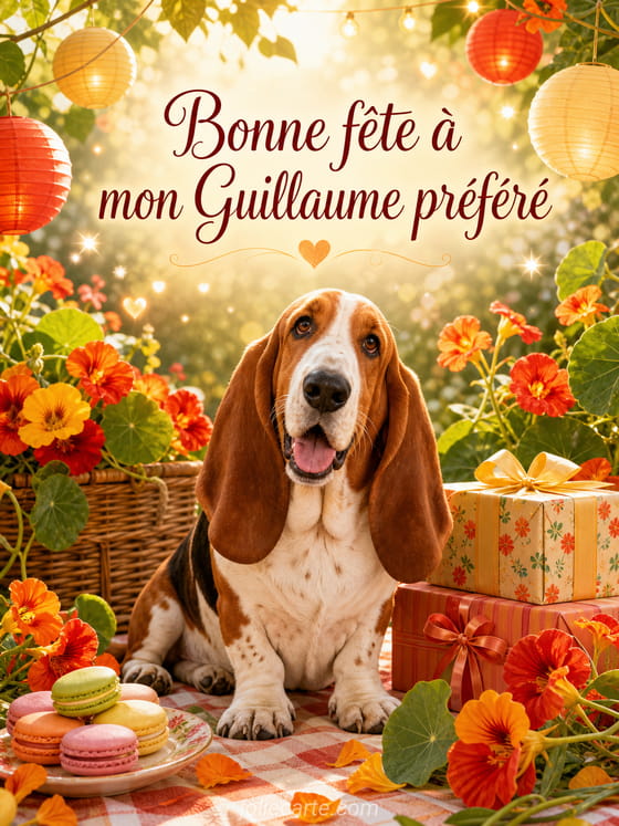 Carte bonne fête Guillaume
