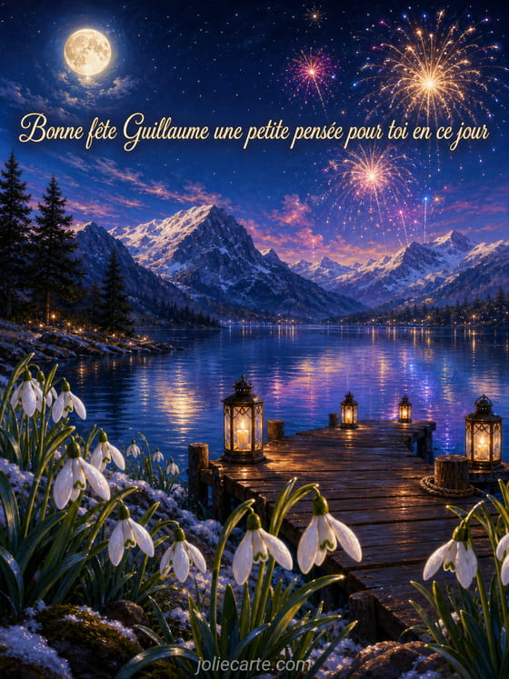 Carte bonne fête Guillaume