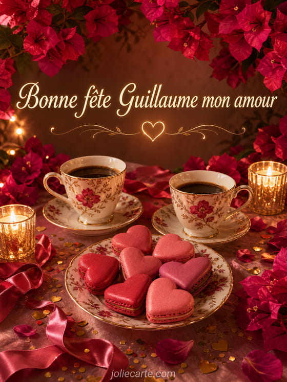 Carte bonne fête Guillaume