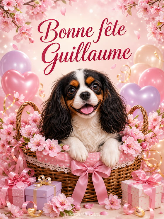 Carte bonne fête Guillaume