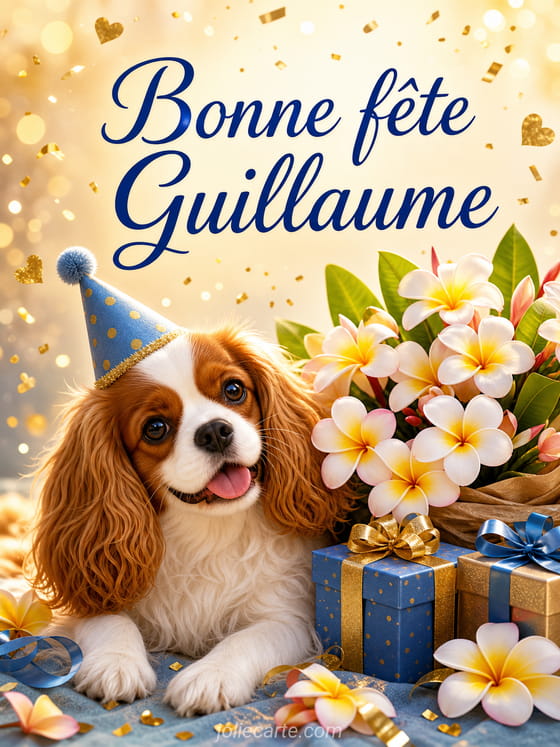 Carte bonne fête Guillaume