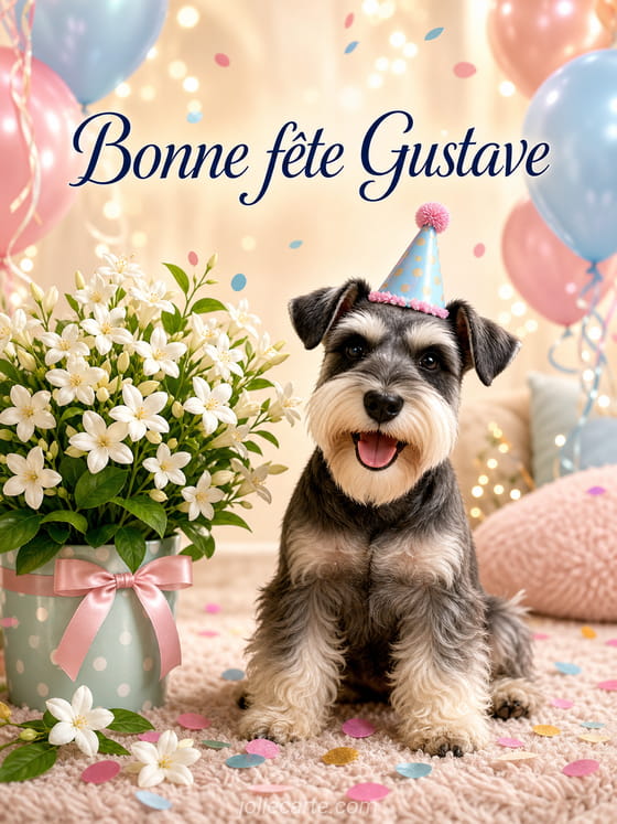 Carte bonne fête Gustave