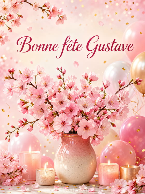 Carte bonne fête Gustave