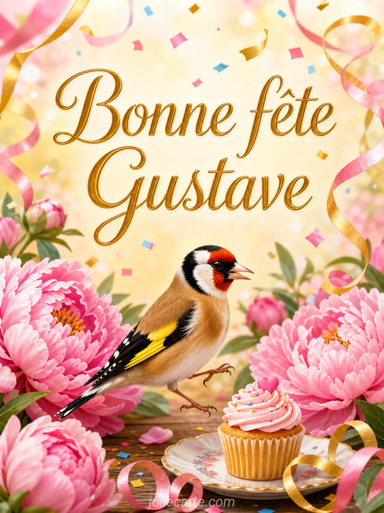 Carte bonne fête Gustave