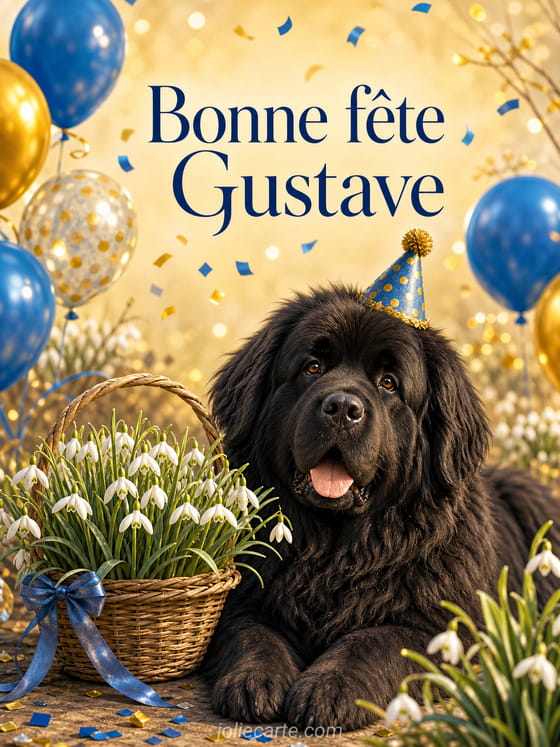 Carte bonne fête Gustave