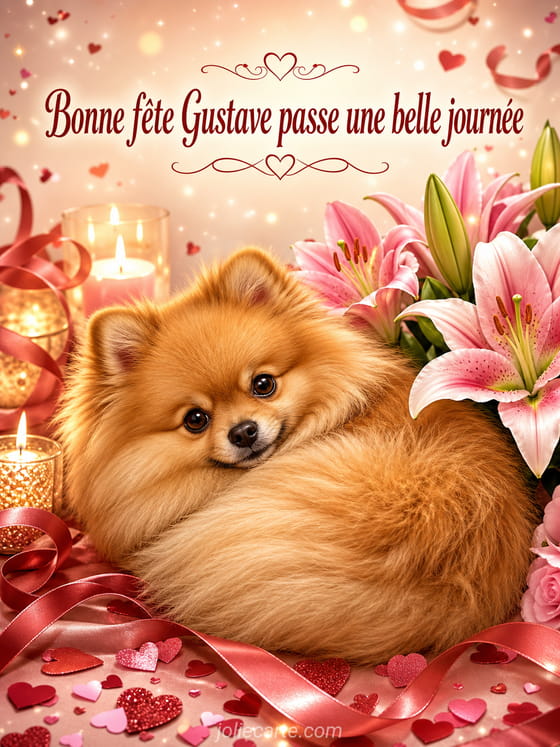 Carte bonne fête Gustave