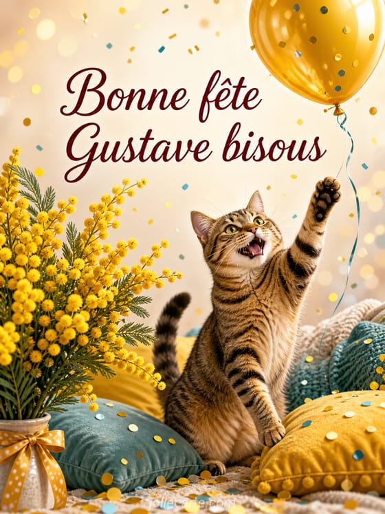 Carte bonne fête Gustave