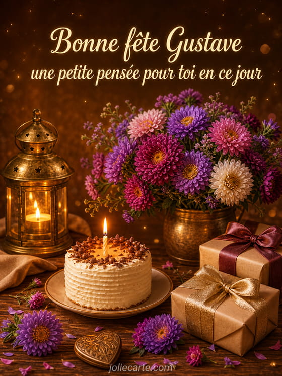 Carte bonne fête Gustave
