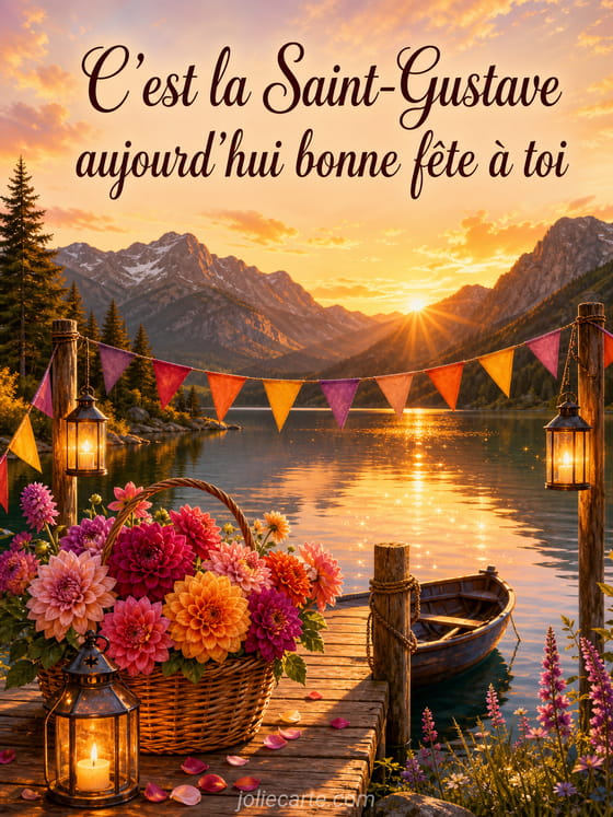 Carte bonne fête Gustave
