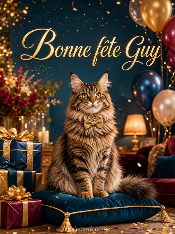 Carte bonne fête Guy