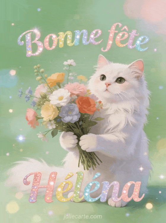 Bonne fête Helena - Bonne fete helena chat
