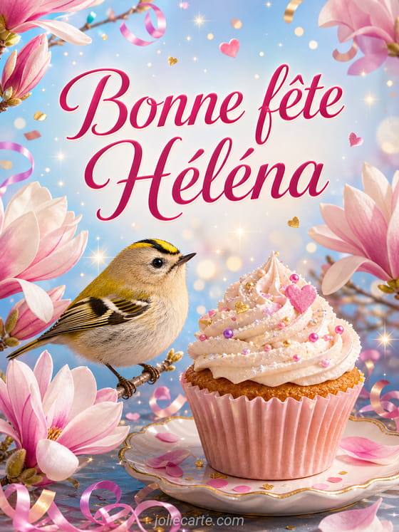 Carte bonne fête Héléna