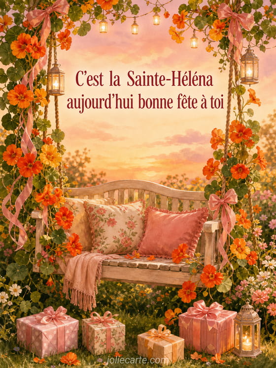 Carte bonne fête Héléna