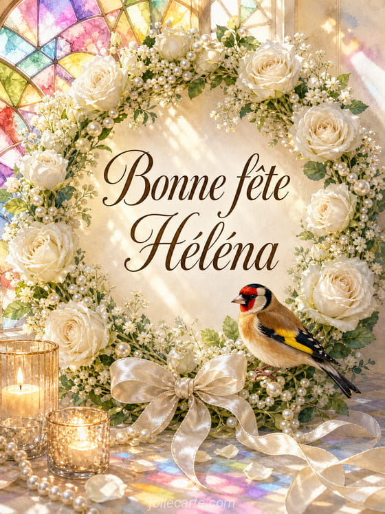 Carte bonne fête Héléna