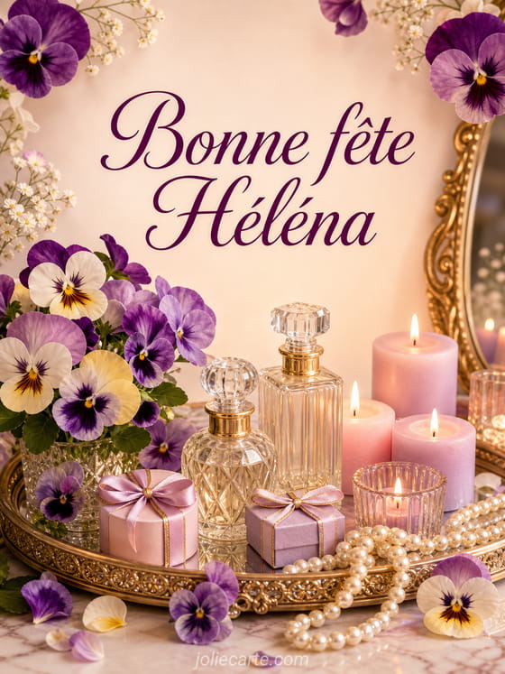 Carte bonne fête Héléna