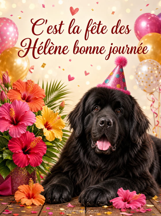 Carte bonne fête Hélène