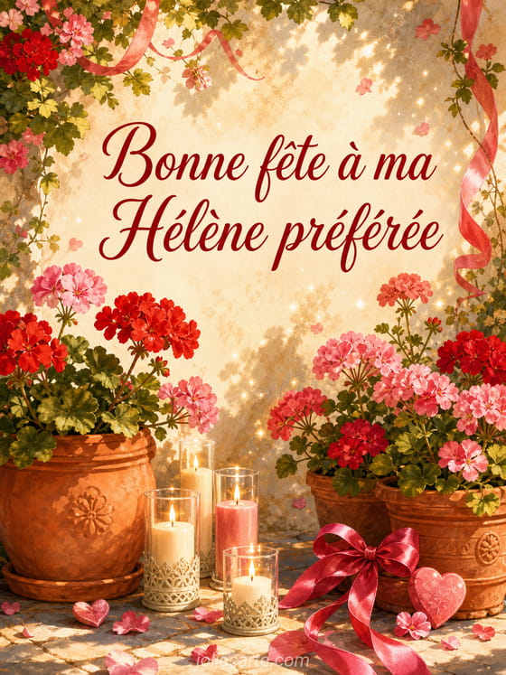 Carte bonne fête Hélène