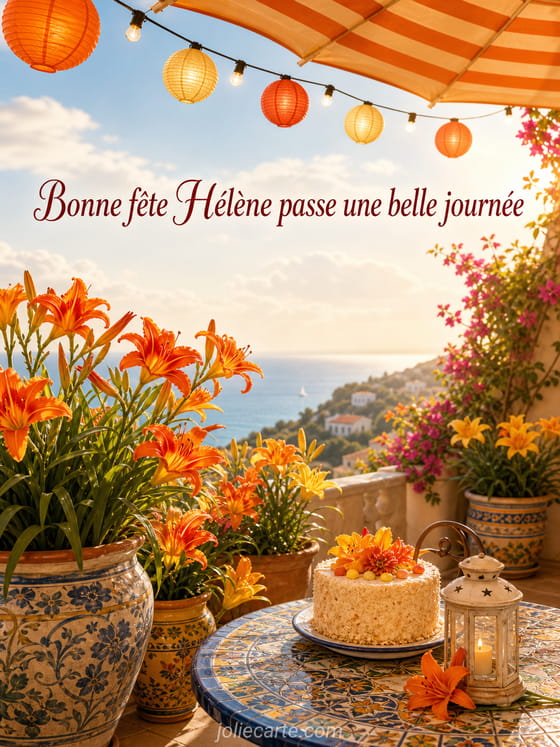 Carte bonne fête Hélène