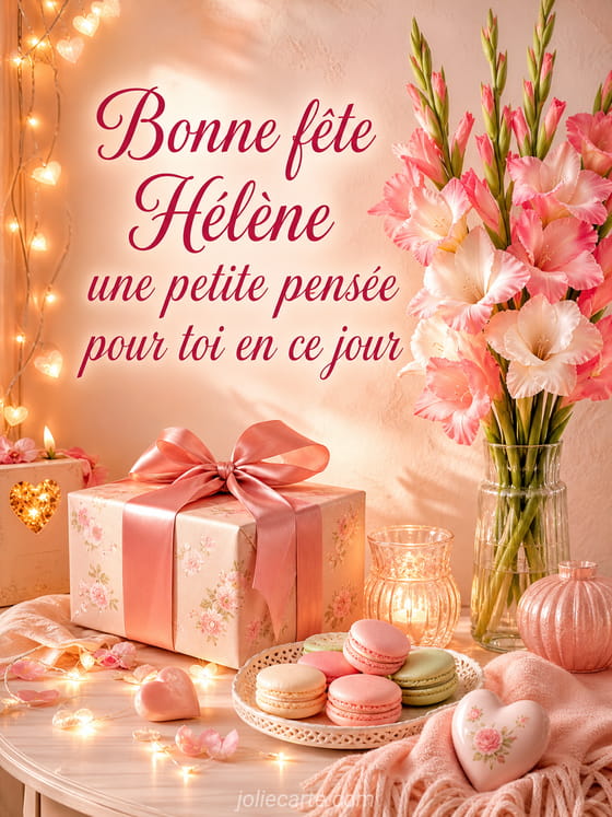 Carte bonne fête Hélène