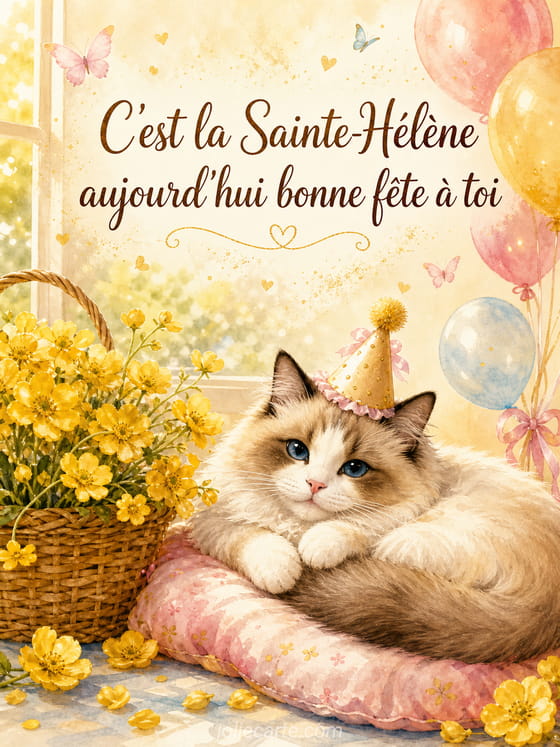 Carte bonne fête Hélène