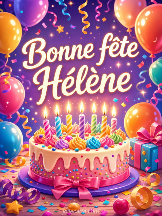 Carte bonne fête Hélène