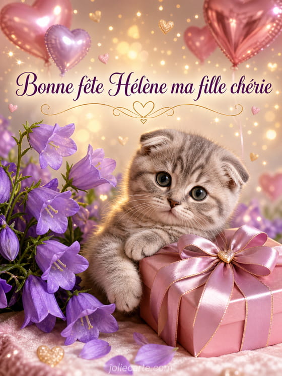 Carte bonne fête Hélène