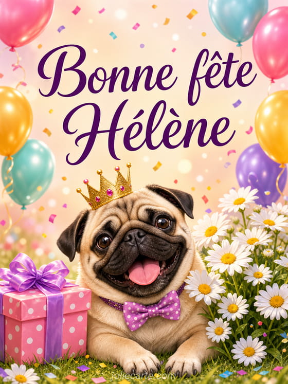 Carte bonne fête Hélène