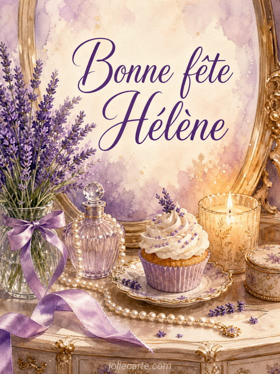 Carte bonne fête Hélène
