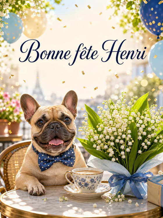 Carte bonne fĂȘte Henri
