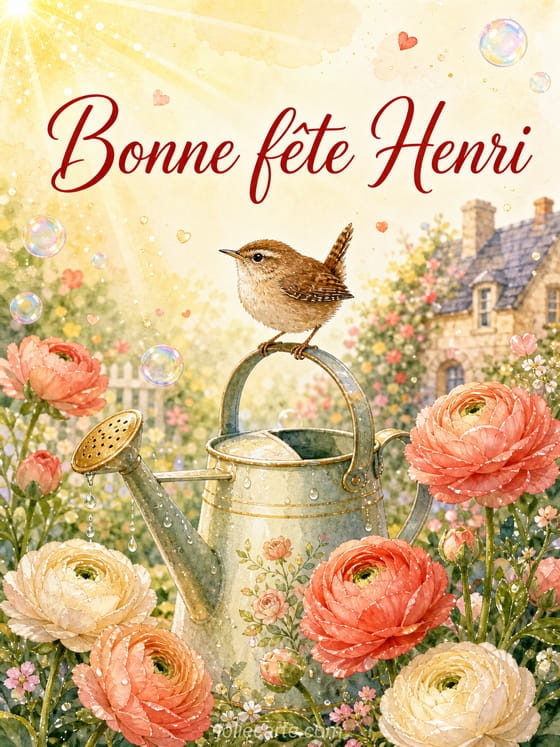 Carte bonne fĂȘte Henri
