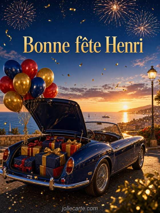 Carte bonne fĂȘte Henri